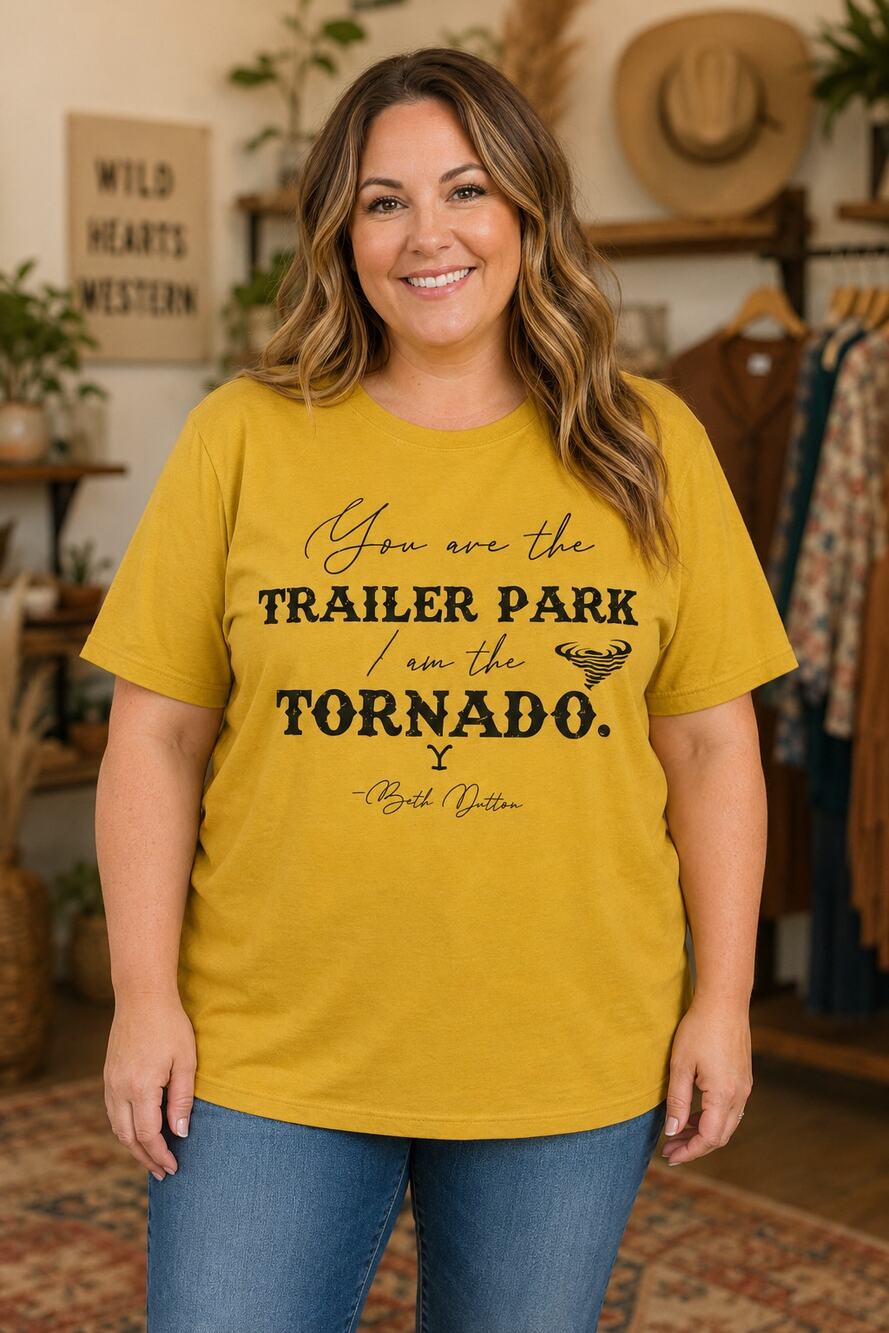 Beth Dutton “Trailer Park/Tornado” tee, XL
